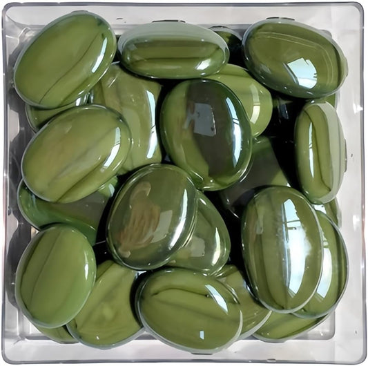 Mosaic Tiles Stained Glass, Textured Glass Mosaic Making with Handmade for DIY Art Crafts，Home Decorations - Flat Glass Beads Shape About 10Pcs 190G(0.42LB)