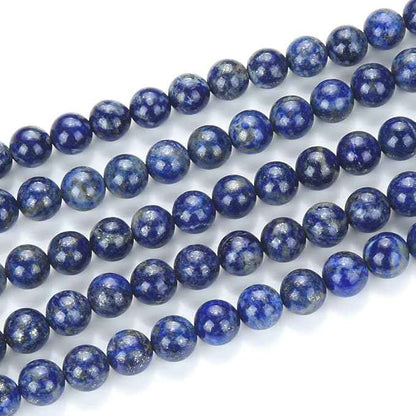 120pcs Adabele Natural Blue Lapis Lazuli Healing Gemstone Not Dyed 6mm Round Loose Beads Gem Stone Spacer for DIY Craft Jewelry Making GE15-6