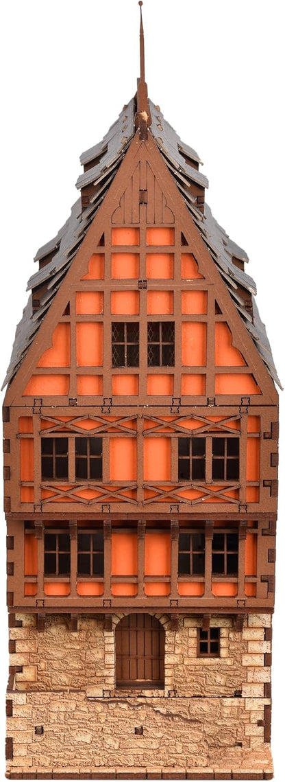 Cooper Rowhouse DIY Wooden Building Kit for Teens and Adults, Suitable for Playing with Family - Realistic
