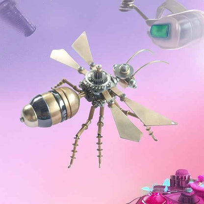 3D Steampunk Metal Puzzle, Mechanical Flying Ants Insects Model Building Kits, Arts & Crafts DIY Projects Hobby Kit,Funny Ideas for Birthday (Flying Ants)