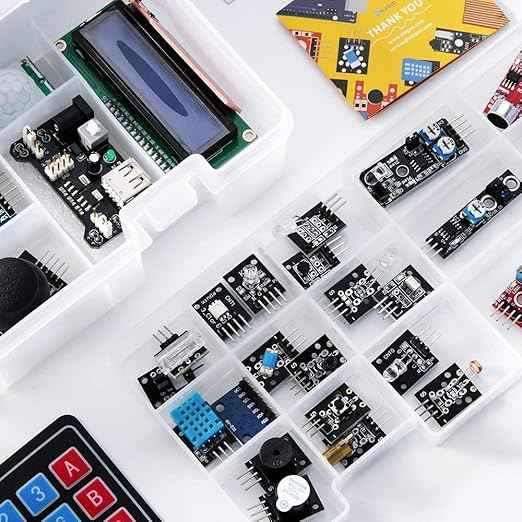 ELEGOO Mega 2560 Project The Most Complete Ultimate Starter Kit and ELEGOO Upgraded 37 in 1 Sensor Modules Kit and ELEGOO 120pcs Multicolored Dupont Wire