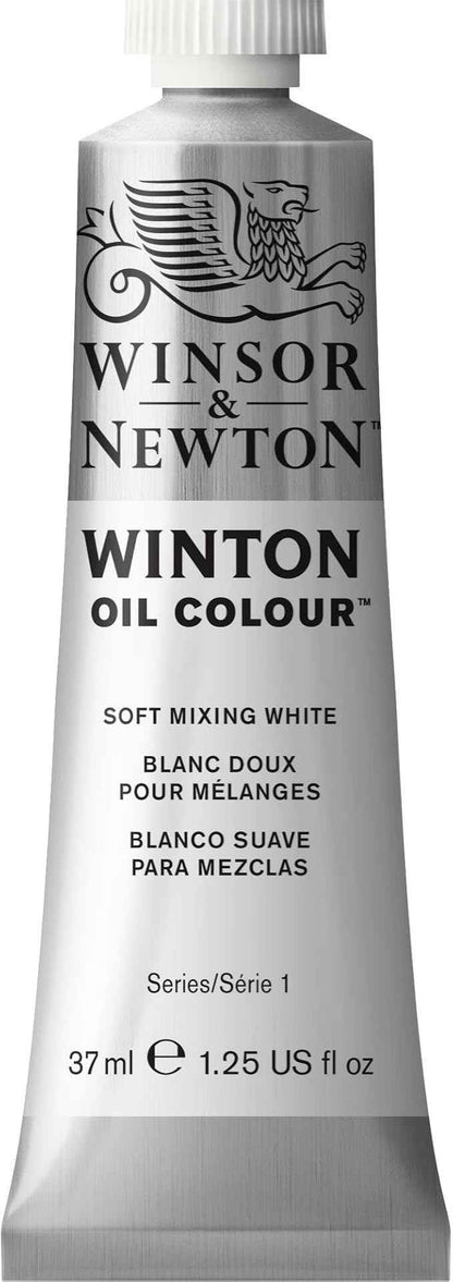 Winsor & Newton Winton 8840009 Fine High-Quality Oil Paint, 37 ml Tube with Even Consistency, Lightfast, High Coverage, Rich in Colour Pigments, Gentle Mixed White