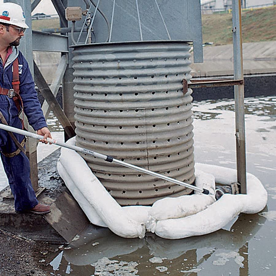 Oil Boom - Oil-Only Absorbent Boom - 2 Pack - 5" x 20' Boom - Absorbs up to 12 gallons per Boom - BOM408 (2 Booms)