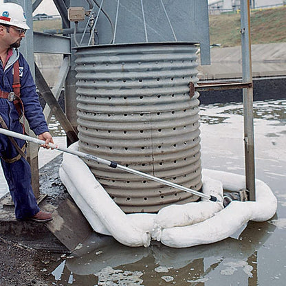 Oil Boom - Oil-Only Absorbent Boom - 4 Pack - 5" x 10' Boom - Absorbs up to 6 gallons per Boom - BOM405 (4 Booms)