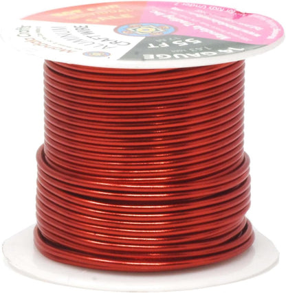 Mandala Crafts 14 Gauge Anodized Aluminum Craft Wire for Jewelry Making – 330 FT Colored Flexible Silver Copper True Blue Brown Red Kelly Green Wire - Bendable for Bonsai Armature Crafting Sculpting - Crafty Corner