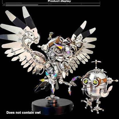 3D Metal Puzzle for Adults Mechanical Owl Egg 3D Model Kit, Steampunk Puzzle DIY Assembly, Fun and Creative for Birthday, Home Decoration, and Collectors (110+ PCS)
