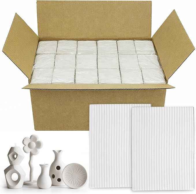 Soulchen Polymer Clay White, Oven Bake Clay, Non Toxic, 19.84 Pounds for Modeling, Jewelry, Sculpting, DIY and Projects
