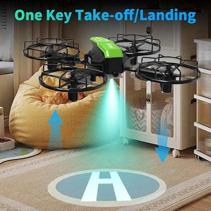LE-IDEA Assembled Drone with Competition Model, RC Quadcopter with 3 Speed Modes Headless Mode, Mini Drone with Propeller Protection and 2 Batteries, Educational Aircraft for Adults Toys Gifts IDEA9