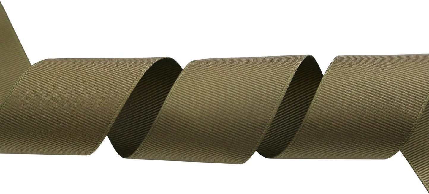 ITIsparkle 11/2" Inch Grosgrain Ribbon 25 Yards-Roll Set for Gift Wrapping Cake Decoration Party Favor Hair Braids Hair Bow Baby Shower Decoration Floral Arrangement Craft Supplies, Dark Olive Ribbon - Crafty Corner