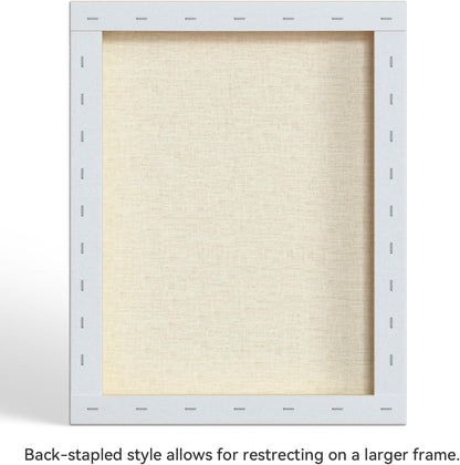 PHOENIX 16x20 Inch 2 Pack Artist Canvas - Large Stretched Canvases for Painting - 3/4 Inch Profile, 100% Cotton 11 Oz. Gesso Primed White Blank Professional Canvas Oil & Acrylic Paints