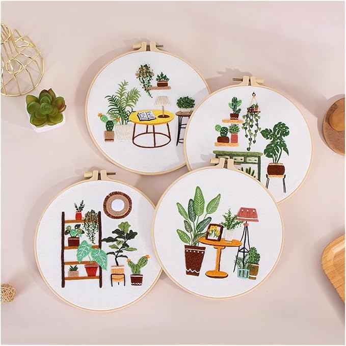 ZQB Haven Needle Point Kits Adults Leisure Life Series Starter for Adult Stamped Pattern with Instructions Art Projects(C10)