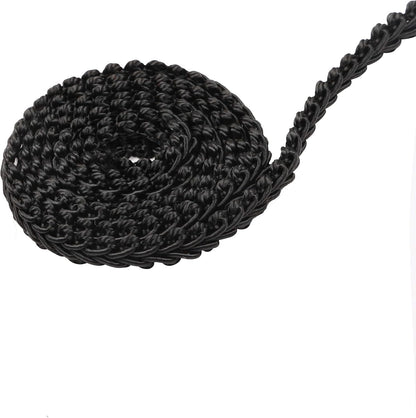 BEL AVENIR Braid Trim 1/2 inch 13.6 Yards French Gimp Basic Sewing Polyester DIY Crafts Costume Home Decorative (Black) - Crafty Corner