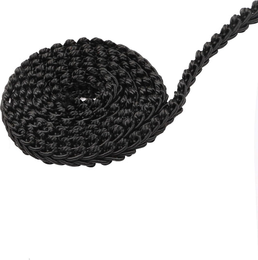 BEL AVENIR Braid Trim 1/2 inch 13.6 Yards French Gimp Basic Sewing Polyester DIY Crafts Costume Home Decorative (Black) - Crafty Corner