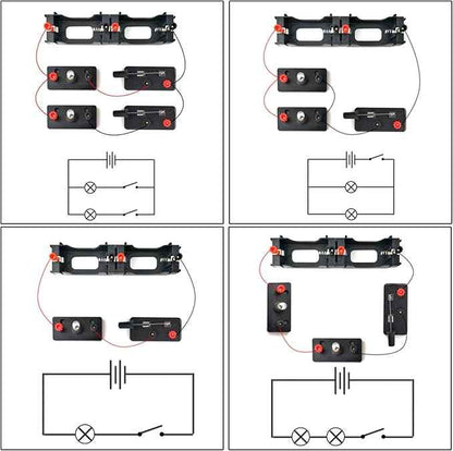 EUDAX School Labs Basic Electricity Discovery Circuit Kit for Introductory Electronics