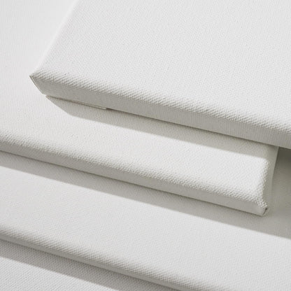 PHOENIX 6x12 Inch 6 Pack Artist Canvas - Small Rectangle Canvases for Painting - 3/4 Inch Profile, 100% Cotton 11 Oz. Gesso Primed White Blank Professional Canvas Oil & Acrylic Paints