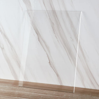 Clear Acrylic Sheet 8" x 12" Cast Plexiglass Panel 1/8" Thick (3mm) Transparent Plastic Board for Sign, Craft, Display Projects, Laser Cutting, Engraving, Pack of 2