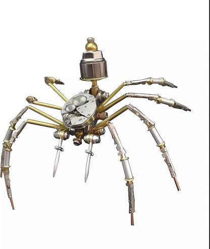 Mechanical Metal DIY 3D Spider Model Insect Brass Puzzle Assembly DIY Gift Craft Hobby for Men for Family and Friends(Mechanical Spider)