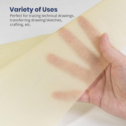Pacific Arc Tracing Paper Roll, Yellow, 14 Inch x 20 Yard Roll
