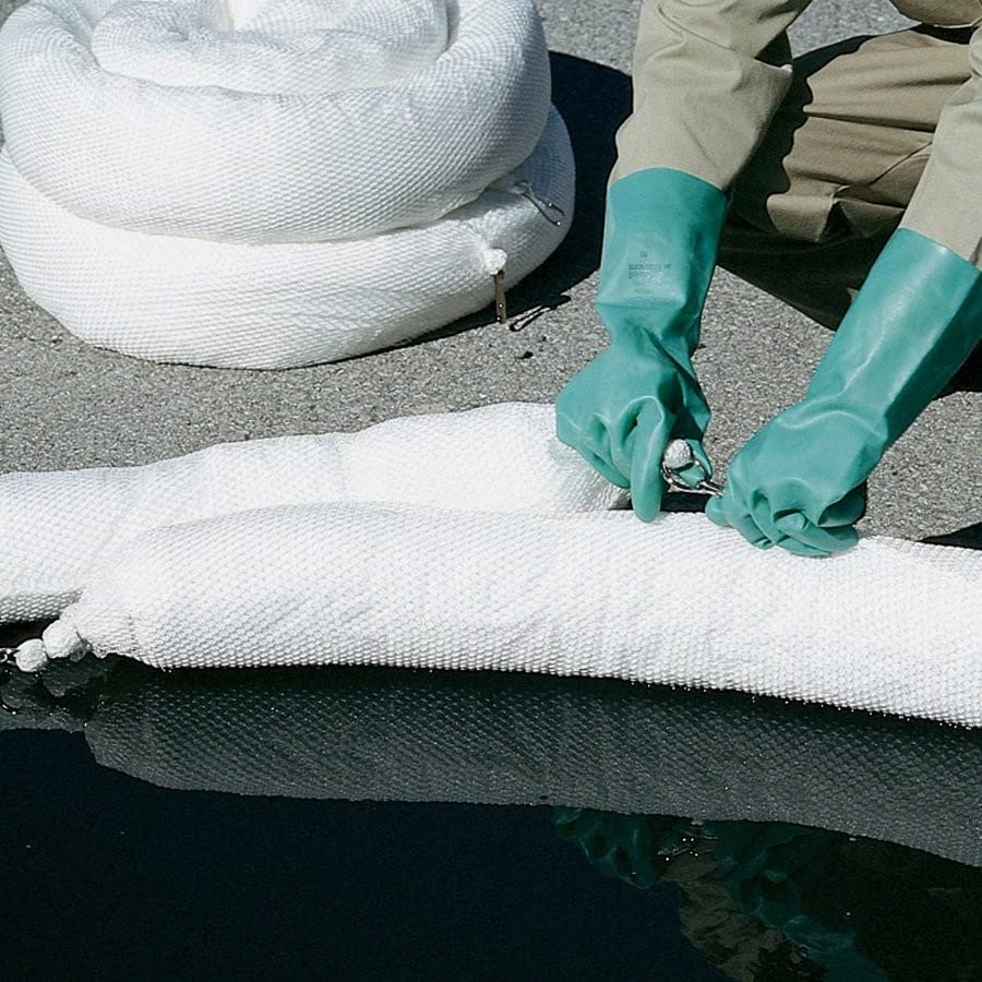 Oil Boom - Oil-Only Absorbent Boom - 2 Pack - 5" x 20' Boom - Absorbs up to 12 gallons per Boom - BOM408 (2 Booms)