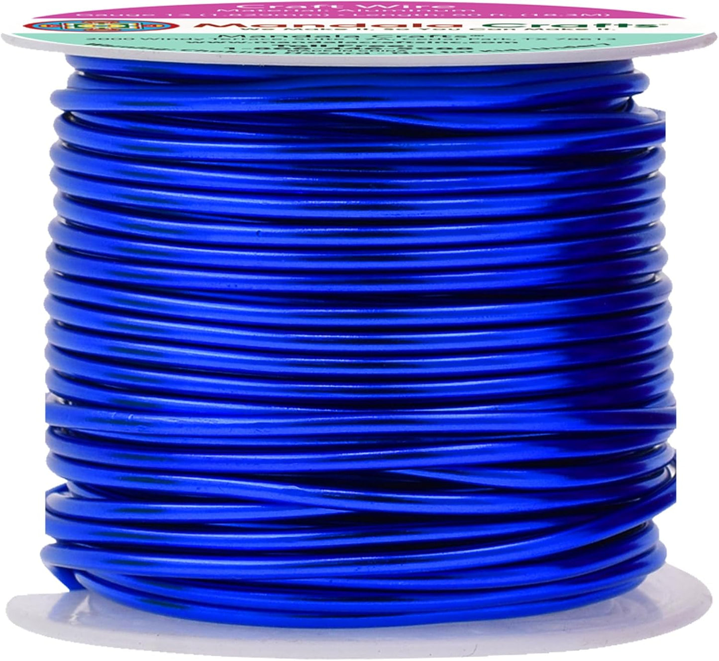 Mandala Crafts 13 Gauge Anodized Aluminum Craft Wire for Jewelry Making - 240 FT Colored Flexible Rainbow Wire - Bendable for Bonsai Armature Crafting Sculpting - Crafty Corner