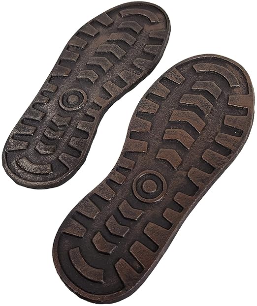 Lulu Décor, Cast Iron Footprint Stepping Stone (3 pc)
