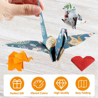 Pigipigi Kids Craft Origami Paper Kit for Kids Ages 5-8 8-12, with Guiding Book, 160 Sheets DIY Art and Crafts Supplies, Colorful Folding Papers Set Projects Gifts Activity for Boy Girl Toy(Forest) - Crafty Corner