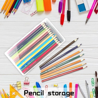 DUOFIRE Small Plastic Box Organizer Box Small Plastic Storage containers Small Plastic case for Storage Pencils and Art Supply Storage Organizer Rectangle(7.7 x 4.1 x 0.9inch) 2 Pack