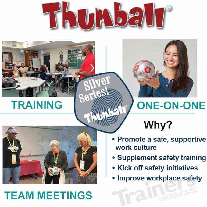 Trainers Warehouse 6" Thumball Collection, 32 Prompts for Conversation, Team Building, Relationship and Training