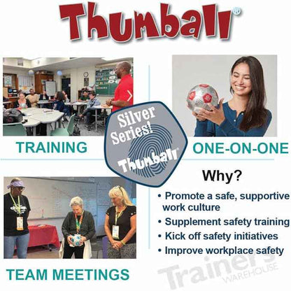 Trainers Warehouse 6" Thumball Collection, 32 Prompts for Conversation, Team Building, Relationship and Training