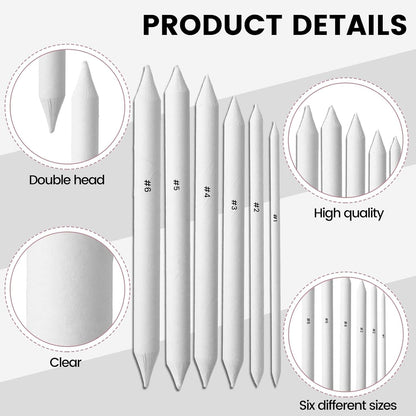18Pcs Blending Stumps for Drawing, Paper Art Blenders, Art Blending Pencils Supplies, Drawing Pencils for Student Artist Charcoal Sketch Painting Tools, Shading Pencil for Sketching Supplies