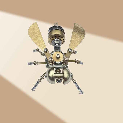3D Steampunk Metal Puzzle Insects Model Bug Mechanical Making Kit,DIY Projects Craft Kits for Adults,Hobby Kit Funny Ideas Birthday (Little Bee -B)