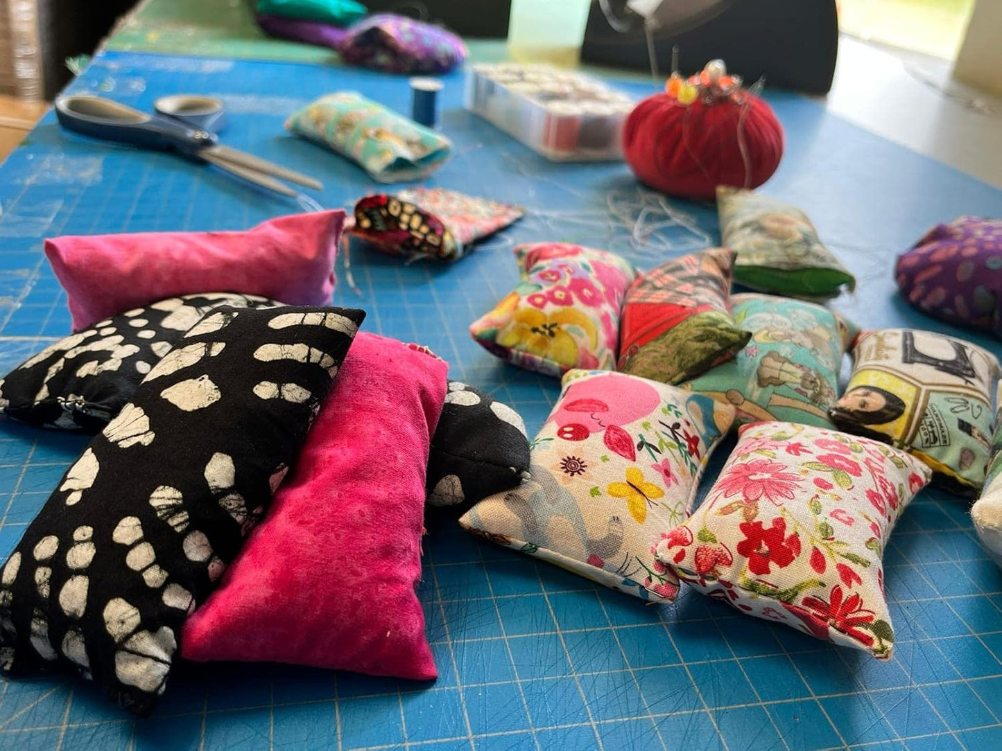 Emery Pincushion for Sewing - Filled with Abrasive Emery Sand - Handmade in USA (2"x3", Forest Spirits)