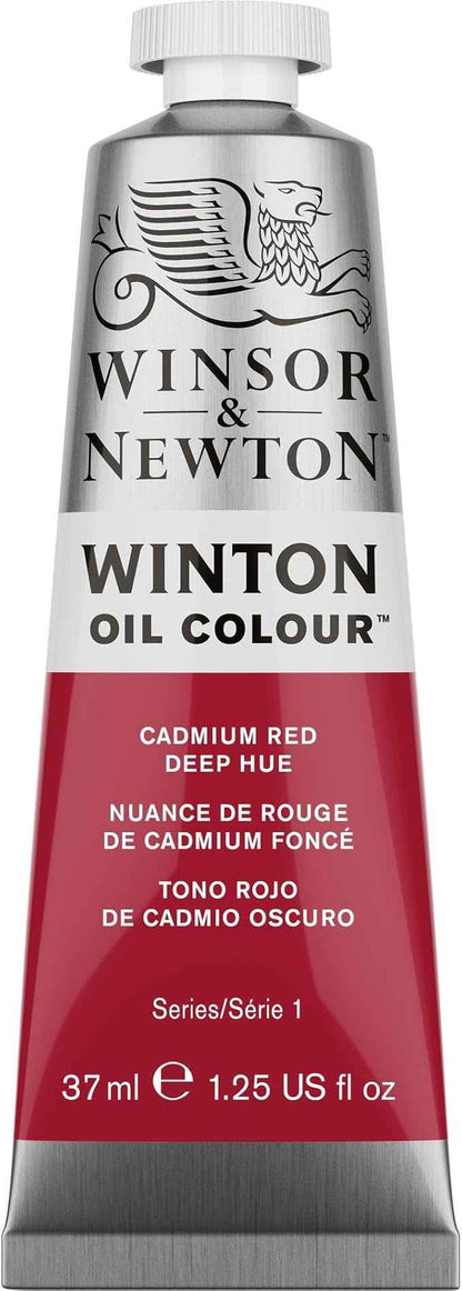 Winsor & Newton Winton Oil Color, 37ml (1.25-oz) Tube, Cadmium Red Deep Hue