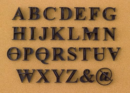 Magnetic Poetry Press in Letters Stone Concrete Stamps - Uppercase Traditional Typeface