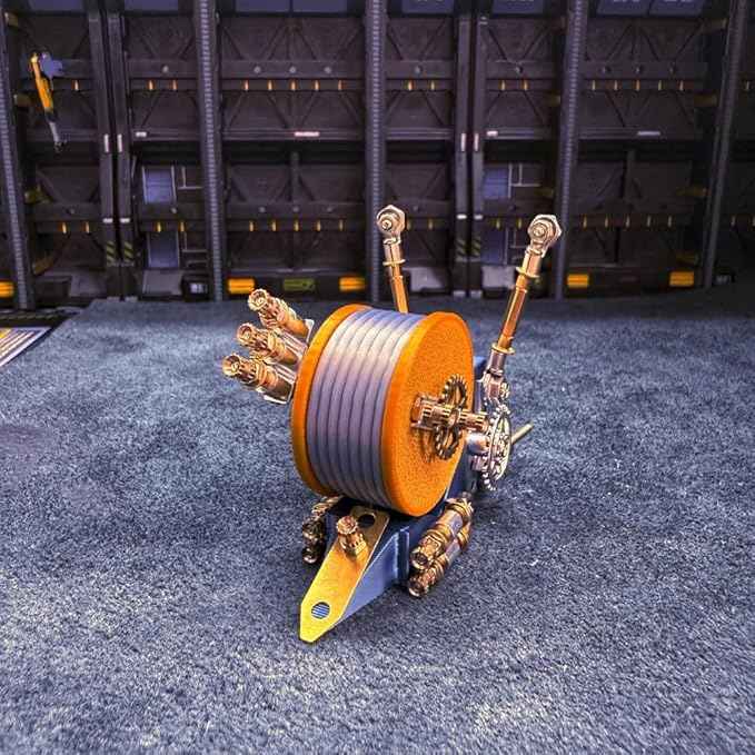 3D DIY Slow-Core Metal Puzzle Kits, 125PCS Mechanical Snail Metal Steampunk Insect Model Kit, Creative Collectible Display Piece for Adults