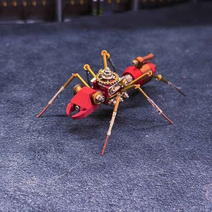 3D DIY Ironjaw Ant A Metal Puzzle Kits, 88PCS Mechanical Snail Metal Steampunk Insect Model Kit, Creative Collectible Display Piece for Adults