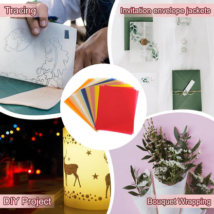 PATIKIL 30 Sheets Vellum Paper 8.5x11inches, Printable Translucent Paper 100GSM Colored for Invitations Laser Inkjet Printing Card Making Crafting Wedding Tracing, White