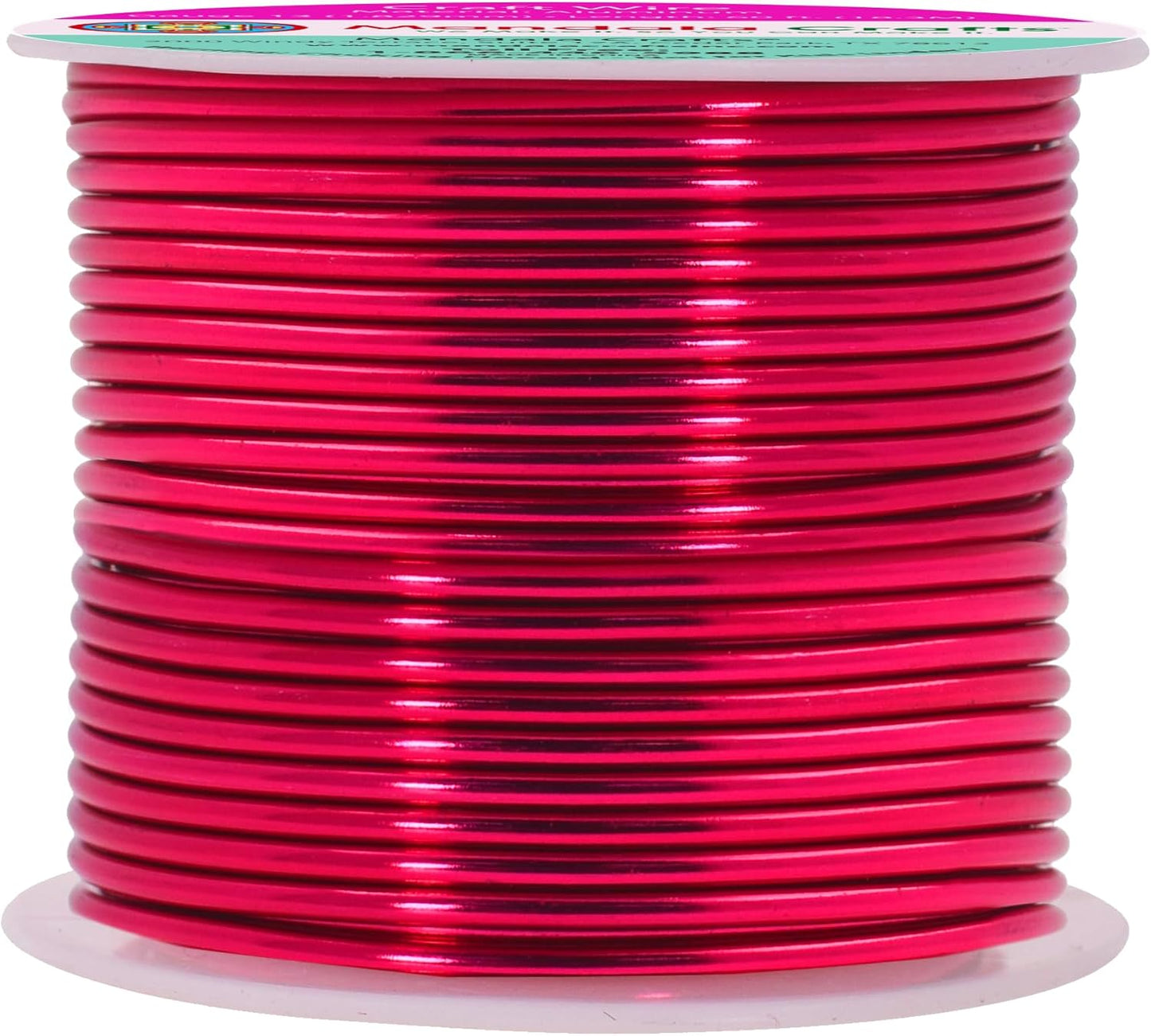 Mandala Crafts 13 Gauge Anodized Aluminum Craft Wire for Jewelry Making - 60 FT Colored Flexible Raspberry Wire - Bendable for Bonsai Armature Crafting Sculpting - Crafty Corner