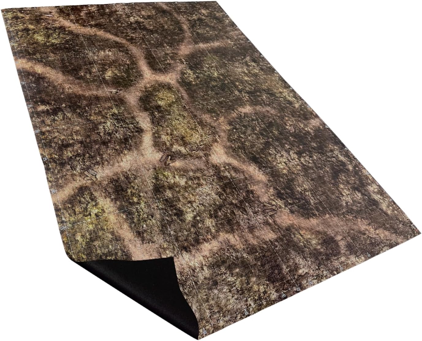 44'' x 60'' Battle Mat Gridded War-Gaming Mat for WHAoS - Made of Synthetic Leather, 1.1mm Thickness (Blighted Gloommoor)