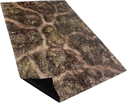 44'' x 60'' Battle Mat Gridded War-Gaming Mat for WHAoS - Made of Synthetic Leather, 1.1mm Thickness (Blighted Gloommoor)