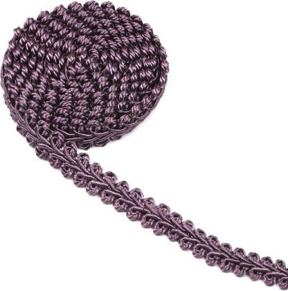 BEL AVENIR Braid Trim 1/2 inch 13.6 Yards French Gimp Basic Sewing Polyester DIY Crafts Costume Home Decorative (Dark Purple) - Crafty Corner