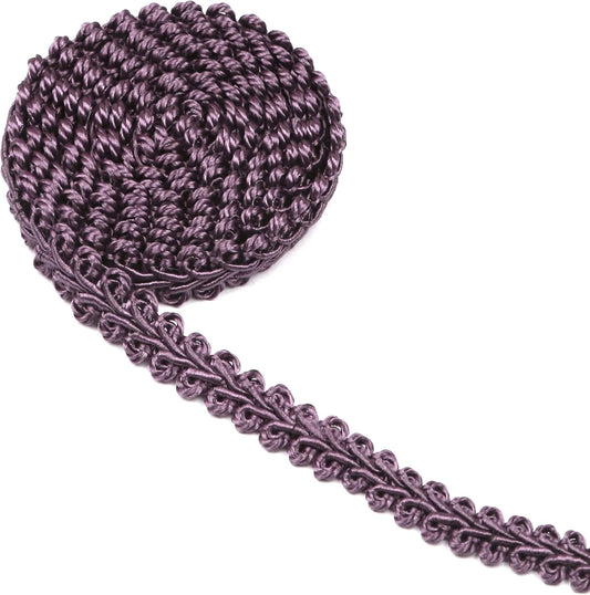 BEL AVENIR Braid Trim 1/2 inch 13.6 Yards French Gimp Basic Sewing Polyester DIY Crafts Costume Home Decorative (Dark Purple) - Crafty Corner