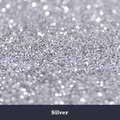 High Capacity 260g Metalic Glitter Shaker Bottle Package - Silver Fine Glitter for Tumbler, Jewelry Making, Epoxy Resin DIY Craft, Face Body Nail Art