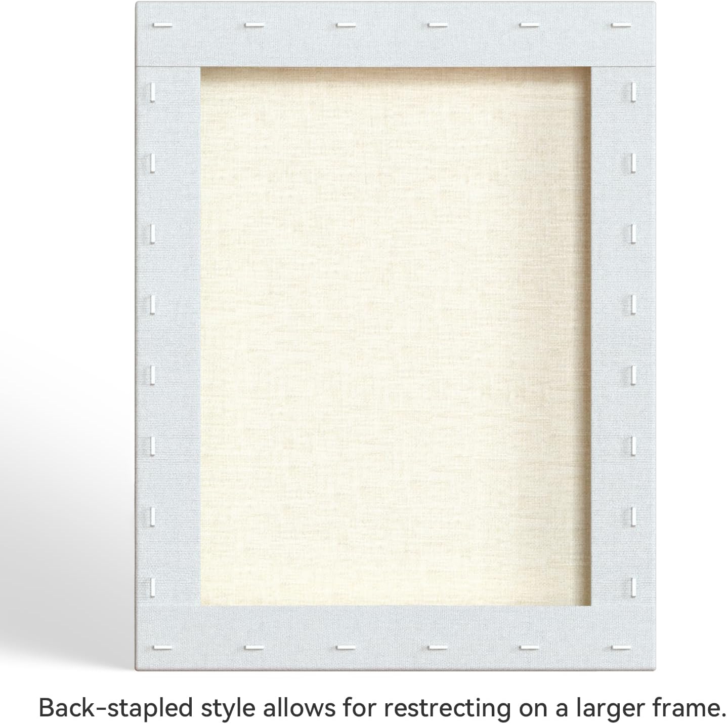 PHOENIX 14x18 Inch Museum Canvas - 2 3/8 Inch Thick Porfile Deep Large Stretched Canvas for Painting 1 Pack 100% Cotton 11 Oz. Gesso Primed White Blank Professional Canvas Oil & Acrylic Paints