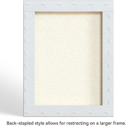 PHOENIX 14x18 Inch 2 Pack Artist Canvas - Large Stretched Canvases for Painting - 3/4 Inch Profile, 100% Cotton 11 Oz. Gesso Primed White Blank Professional Canvas Oil & Acrylic Paints
