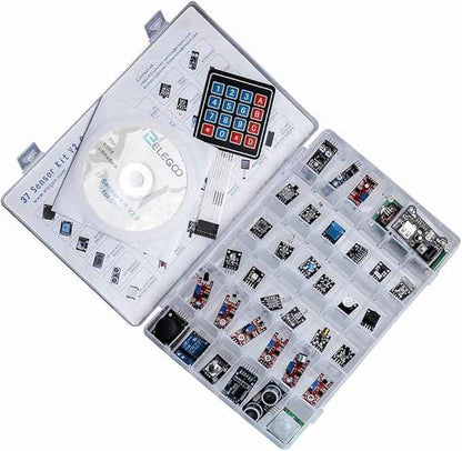 ELEGOO Upgraded 37 in 1 Sensor Modules Kit with Tutorial Compatible with R3 MEGA 2560 Nano