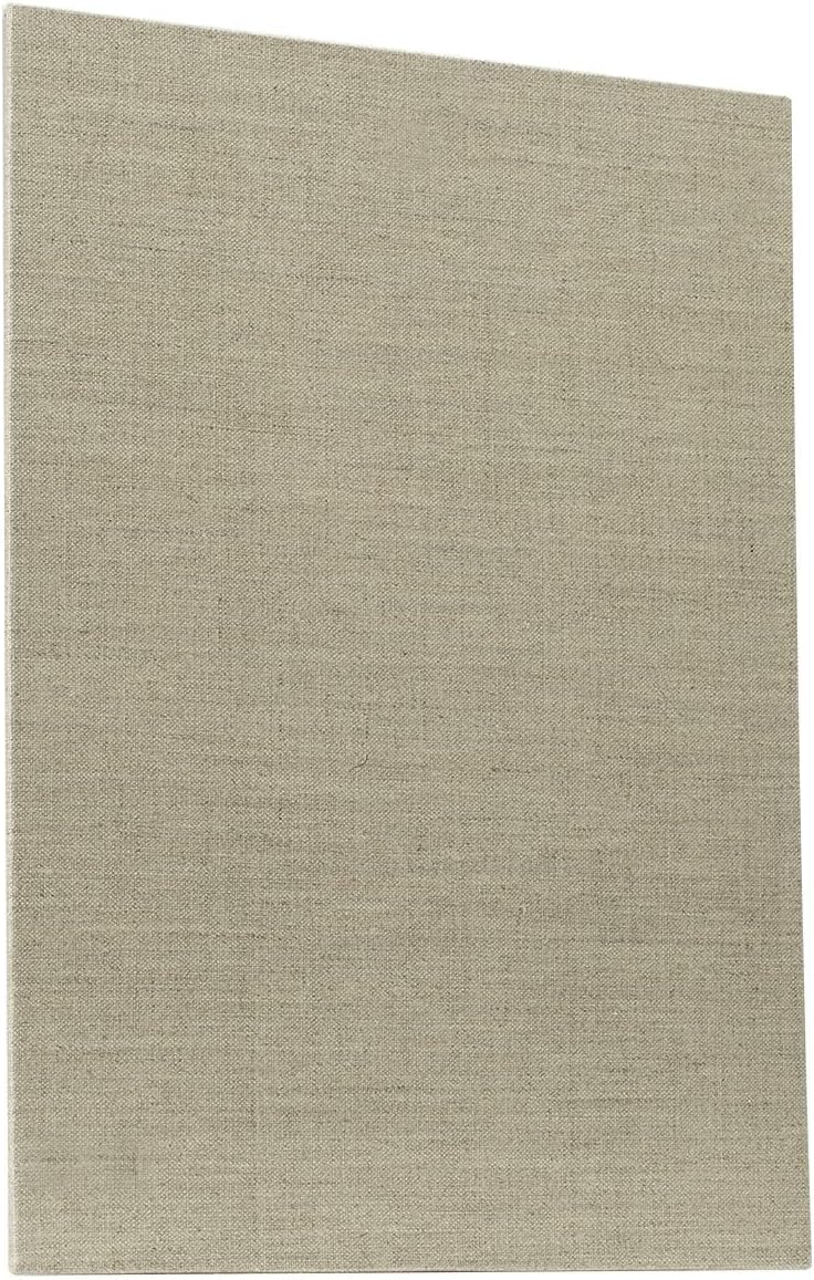 Senso Clear Primed Linen Panels - 10x10-3 Pack of Panels for Painting Oils, Acrylics, Pastels and More