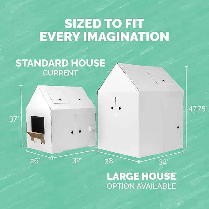 Bankers Box at Play Color in Holly Jolly Playhouse, Cardboard Playhouse and Life Size Craft Activity for Kids and Families