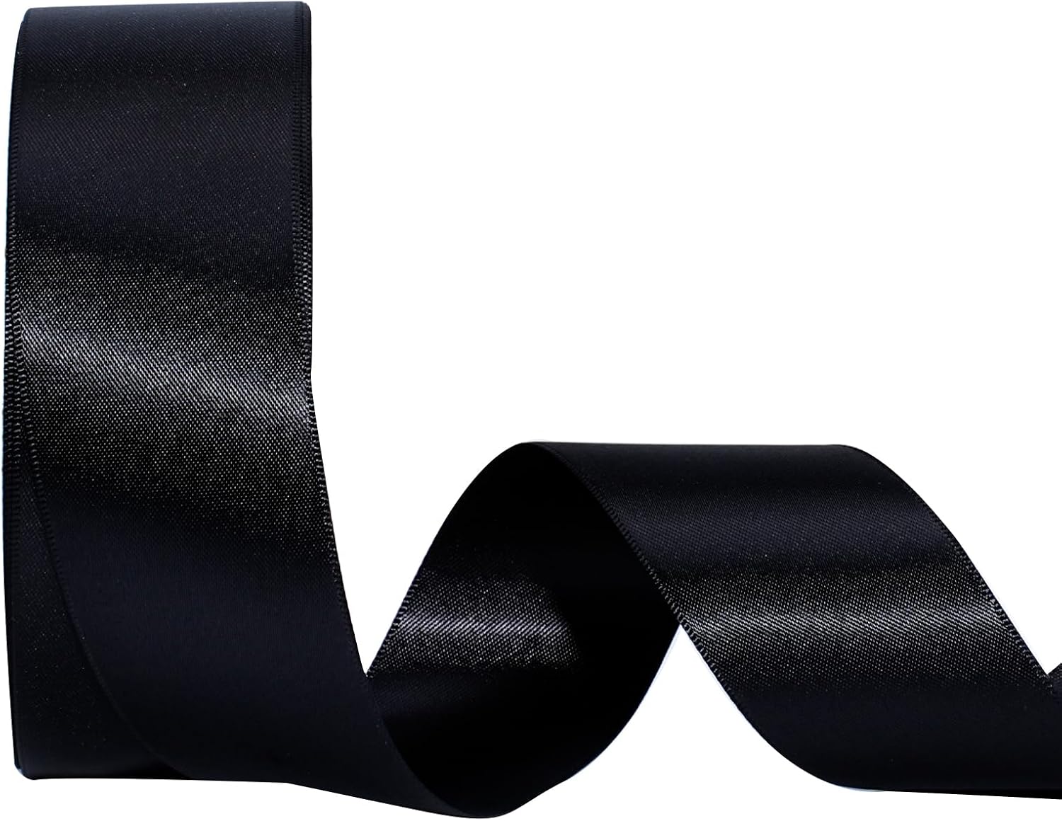 LaRibbons Black Satin Ribbon 1 1/2 Inch 50 Yards Double Faced Red Silk Ribbon for Flower Bouquet Crafts Gift Wrapping Bow Christmas Decoration - Crafty Corner