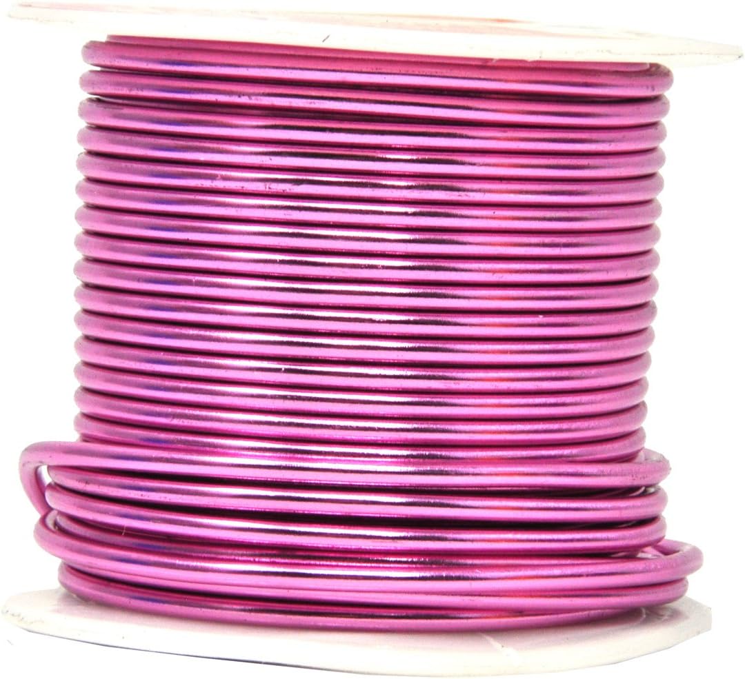 Mandala Crafts 12 Gauge Anodized Aluminum Craft Wire for Jewelry Making - 276 FT Colored Flexible Silver Copper True Blue Pink Ice Blue Green Wire - Bendable for Bonsai Armature Crafting Sculpting - Crafty Corner